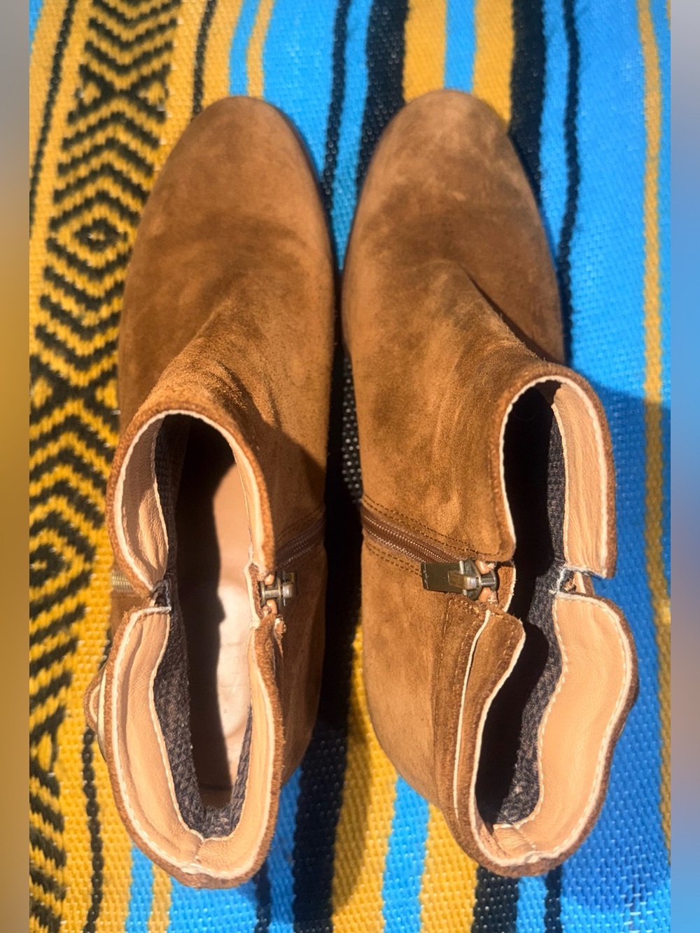 Aquatalia Brown Suede Ankle Boots - Picture 2 of 8